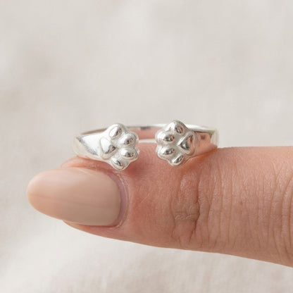 Bague Câlin Patte Animal Personnalisée
